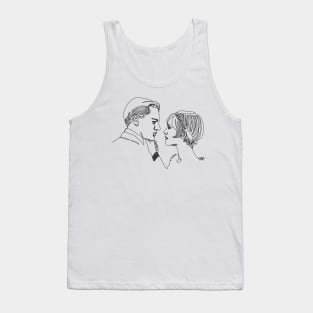 Love in The Great Gatsby, line art Tank Top